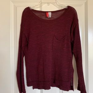 H&M - maroon thin sweater